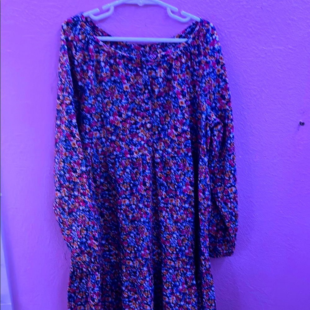 Floral Long Sleeve Dress